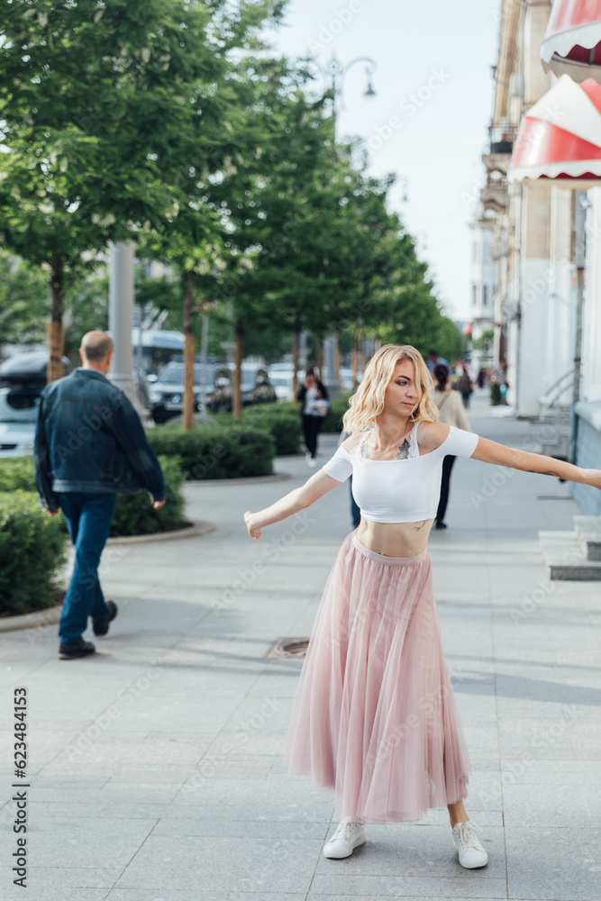 woman dancing on the street bachata kizomba latina woman dancing on the street bachata kizomba latina