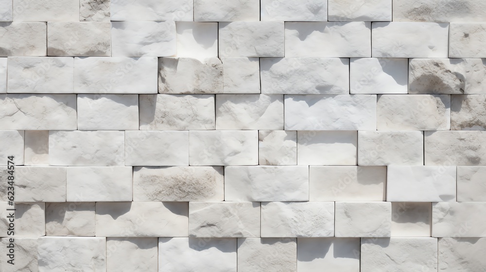 Obraz premium White stone arrangement for background, illustration for product presentation and template design.