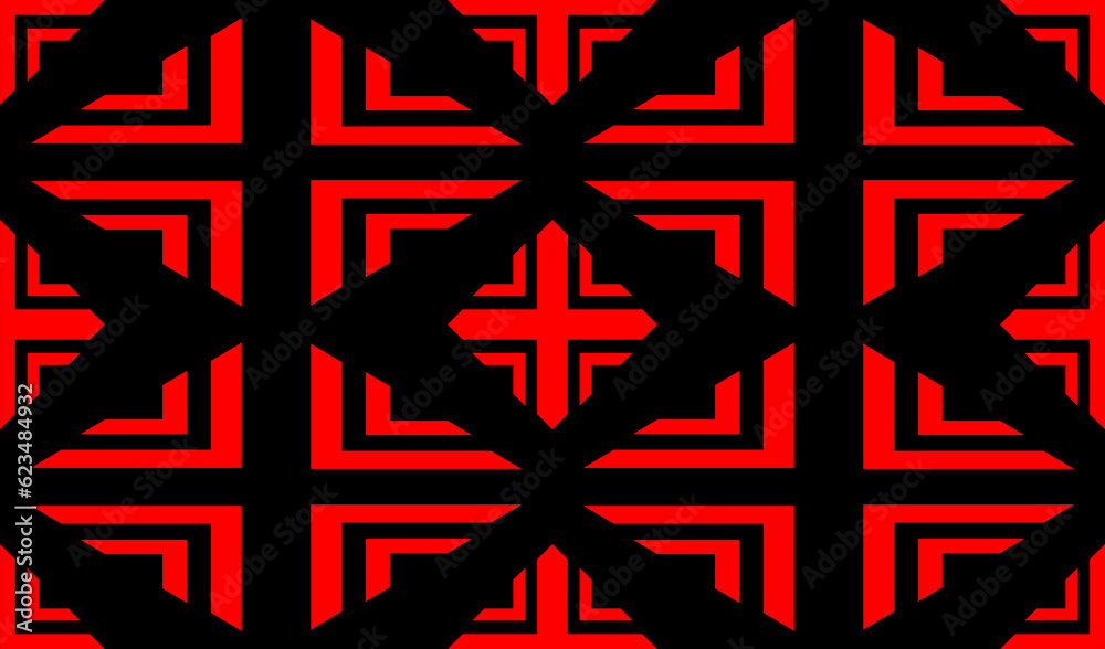 Obraz premium seamless red cross pattern