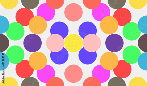 seamless pattern with colorful balls