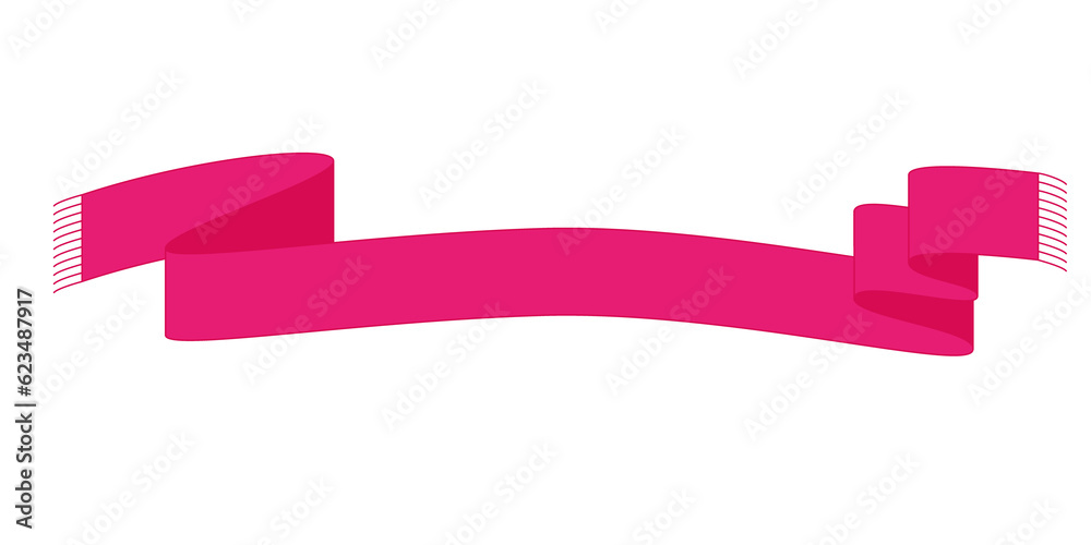 A ribbon in the form of a warm winter scarf. Scarf with place for your text. Illustration on transparent background. A ribbon in the form of a warm winter scarf. Scarf with place for your text. Illustration on transparent background.