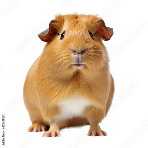 Guinea pig isolated. Illustration AI Generative.
