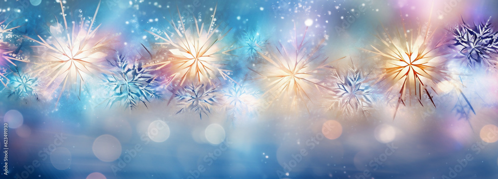 year bokeh background pastel new christmas white shine texture light abstract snowflakes. Generative AI. year bokeh background pastel new christmas white shine texture light abstract snowflakes. Generative AI.