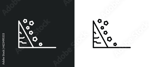 fall icon isolated in white and black colors. fall outline vector icon from weather collection for web, mobile apps and ui.