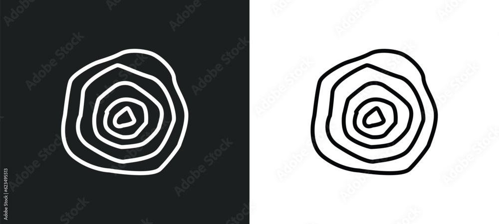 isobars icon isolated in white and black colors. isobars outline vector icon from weather collection for web, mobile apps and ui. - obrazy, fototapety, plakaty 