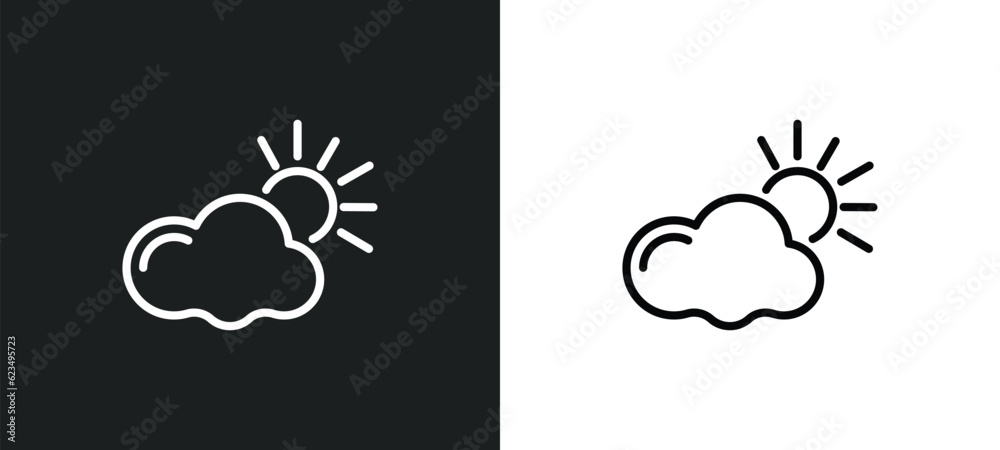 daytime icon isolated in white and black colors. daytime outline vector icon from weather collection for web, mobile apps and ui. daytime icon isolated in white and black colors. daytime outline vector icon from weather collection for web, mobile apps and ui.