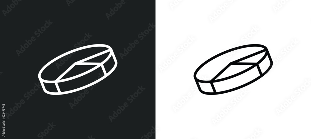 3d pie chart icon isolated in white and black colors. 3d pie chart outline vector icon from user interface collection for web, mobile apps and ui. 3d pie chart icon isolated in white and black colors. 3d pie chart outline vector icon from user interface collection for web, mobile apps and ui.