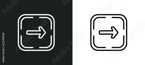 go icon isolated in white and black colors. go outline vector icon from user interface collection for web, mobile apps and ui.