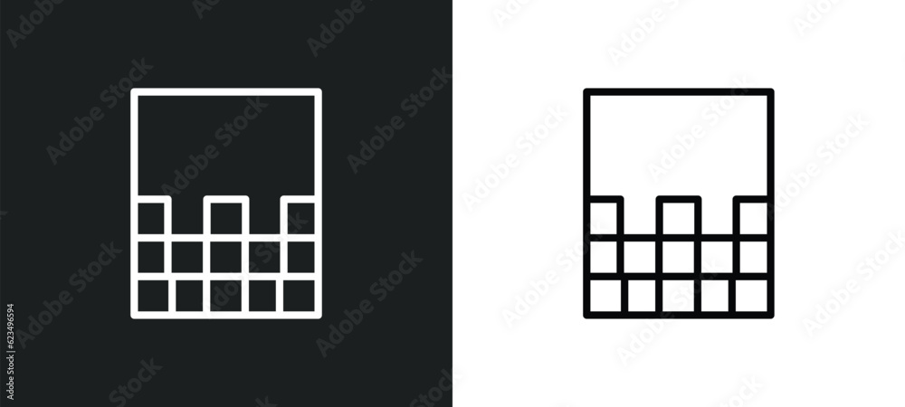 gradient icon isolated in white and black colors. gradient outline vector icon from user interface collection for web, mobile apps and ui.