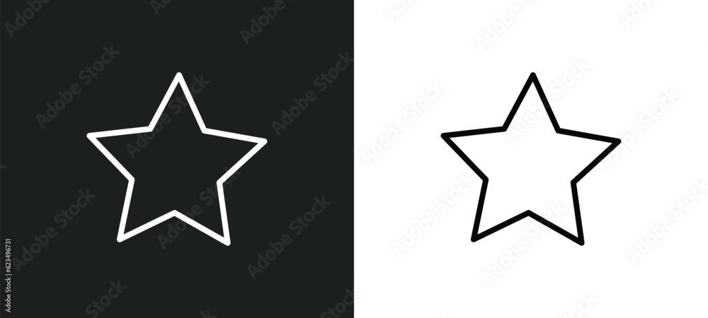 rounded point star icon isolated in white and black colors. rounded point star outline vector icon from user interface collection for web, mobile apps and ui. rounded point star icon isolated in white and black colors. rounded point star outline vector icon from user interface collection for web, mobile apps and ui.