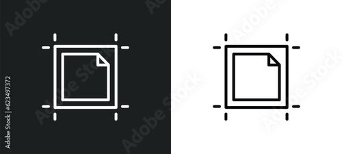 artboard icon isolated in white and black colors. artboard outline vector icon from user interface collection for web, mobile apps and ui.