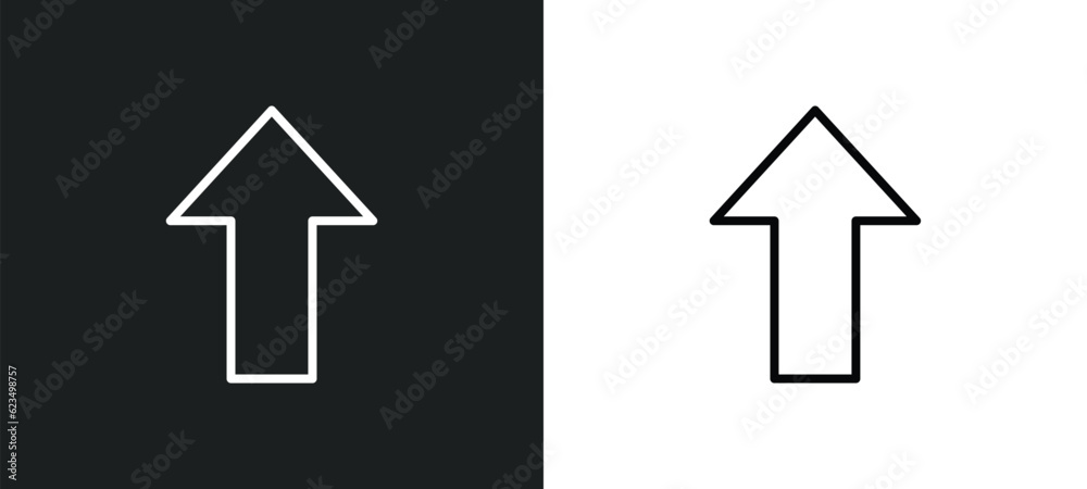 pointing up arrow icon isolated in white and black colors. pointing up arrow outline vector icon from user interface collection for web, mobile apps and ui. pointing up arrow icon isolated in white and black colors. pointing up arrow outline vector icon from user interface collection for web, mobile apps and ui.