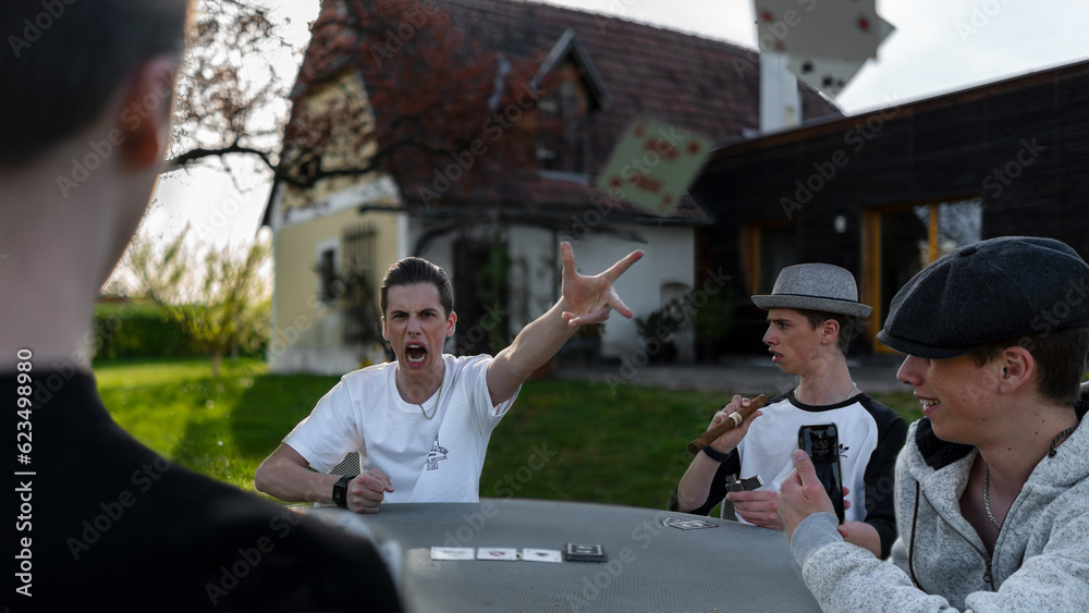 Fototapeta premium Photoshop edit - Pokerspiel (experimentelles Bild)