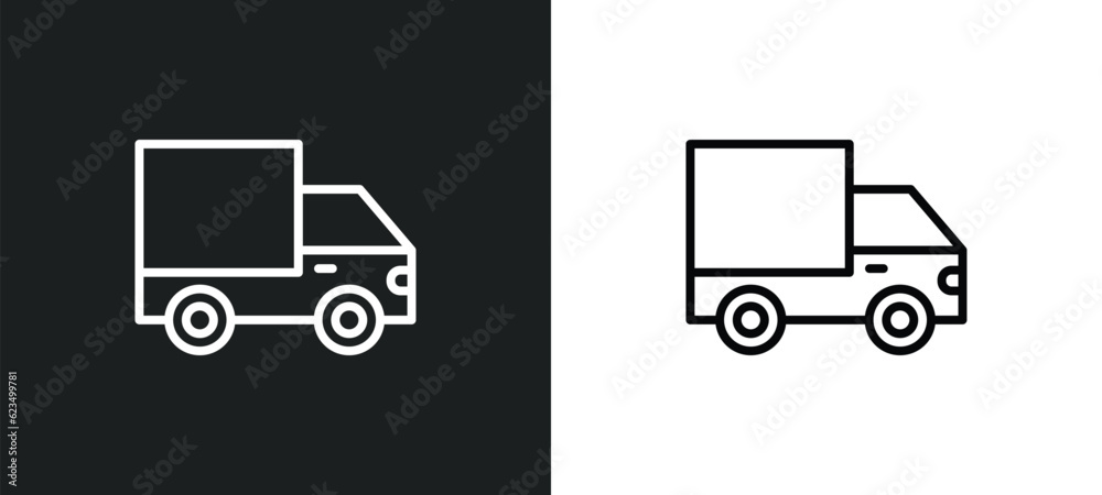 heavy vehicle icon isolated in white and black colors. heavy vehicle outline vector icon from transport collection for web, mobile apps and ui. heavy vehicle icon isolated in white and black colors. heavy vehicle outline vector icon from transport collection for web, mobile apps and ui.
