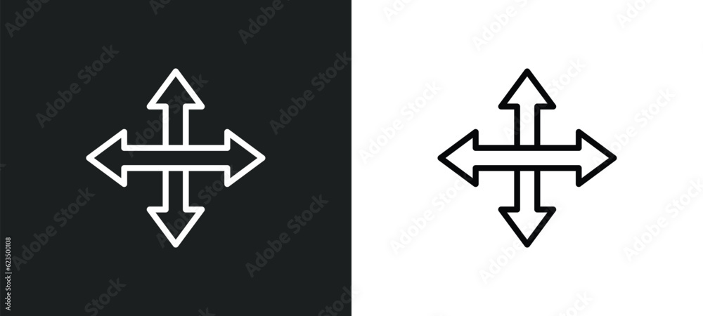 crossroads icon isolated in white and black colors. crossroads outline vector icon from traffic signs collection for web, mobile apps and ui. crossroads icon isolated in white and black colors. crossroads outline vector icon from traffic signs collection for web, mobile apps and ui.