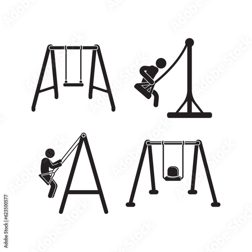 swing icon vector illustration symbol design
