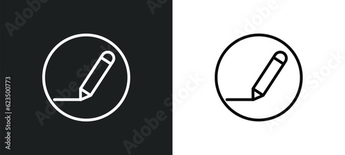 edit tools icon isolated in white and black colors. edit tools outline vector icon from tools and utensils collection for web, mobile apps and ui.