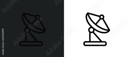 reciever icon isolated in white and black colors. reciever outline vector icon from technology collection for web, mobile apps and ui. photo