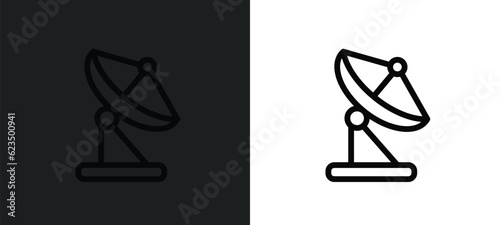 reciever icon isolated in white and black colors. reciever outline vector icon from technology collection for web, mobile apps and ui.
