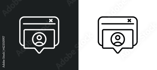 user-generated content icon isolated in white and black colors. user-generated content outline vector icon from technology collection for web, mobile apps and ui.