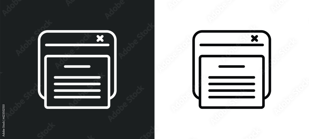 declarations icon isolated in white and black colors. declarations outline vector icon from technology collection for web, mobile apps and ui.