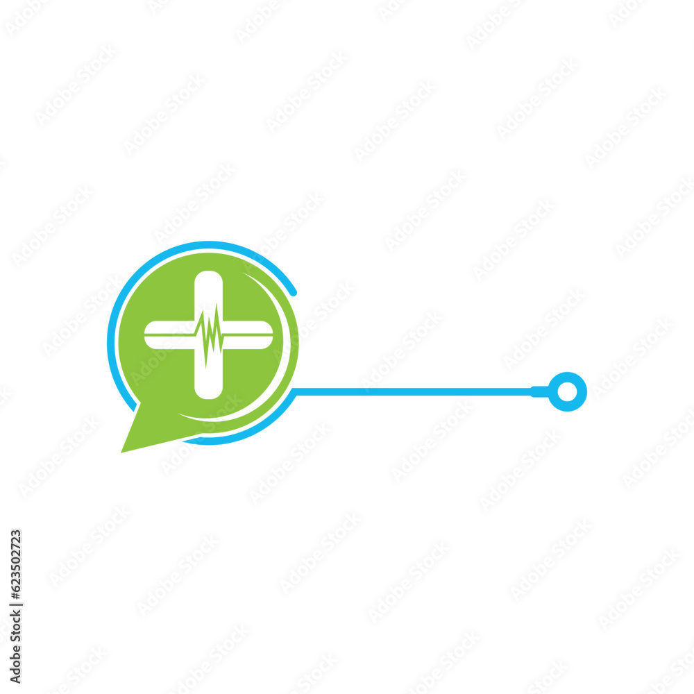 Fototapeta premium Medical care logo.vector illustration design template.