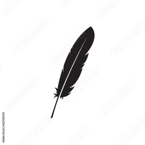 Feather Logo Template Vector Icon Design