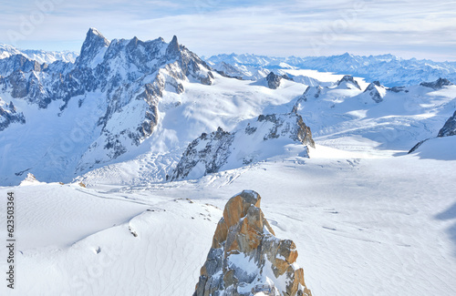 Chamonix: view of mountain top station of the Aiguille du Midi in Chamonix, France © Matteo