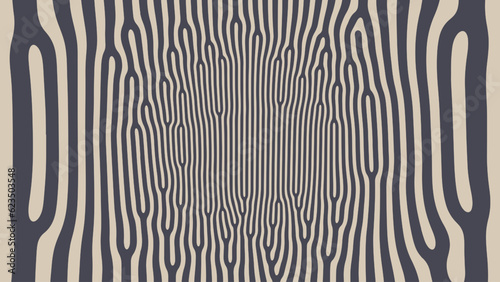 Radially Expanding Mesmerizing Structure Psychedelic Art Vector Hypnotic Pattern Vintage Abstract Background. Acid Trip Hallucination Effect Bizarre Abstraction. Optic Illusion Crazy Art Illustration