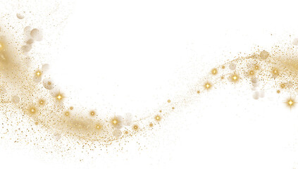 Gold Glitter shiny swirl