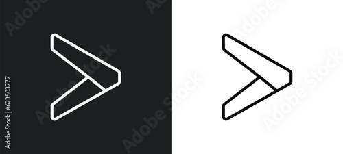 is greater than icon isolated in white and black colors. is greater than outline vector icon from signs collection for web, mobile apps and ui.