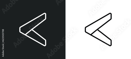 is less than icon isolated in white and black colors. is less than outline vector icon from signs collection for web, mobile apps and ui.