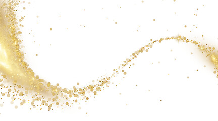 Gold Glitter shiny swirl