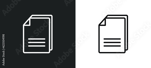 copying icon isolated in white and black colors. copying outline vector icon from signs collection for web, mobile apps and ui.
