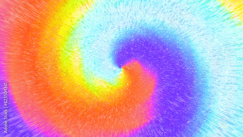 Tie-dye rainbow swirl abstract background