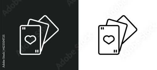 gambling icon isolated in white and black colors. gambling outline vector icon from signs collection for web, mobile apps and ui.