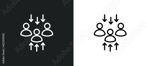 assembly area icon isolated in white and black colors. assembly area outline vector icon from shapes collection for web, mobile apps and ui.