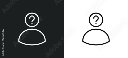 character icon isolated in white and black colors. character outline vector icon from shapes collection for web, mobile apps and ui.