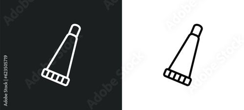 glue stick icon isolated in white and black colors. glue stick outline vector icon from sew collection for web, mobile apps and ui.