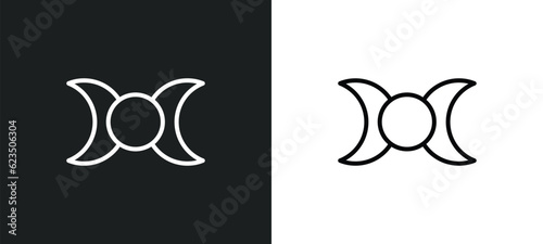 goddess icon isolated in white and black colors. goddess outline vector icon from religion collection for web, mobile apps and ui.