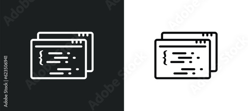 page icon isolated in white and black colors. page outline vector icon from programming collection for web, mobile apps and ui.