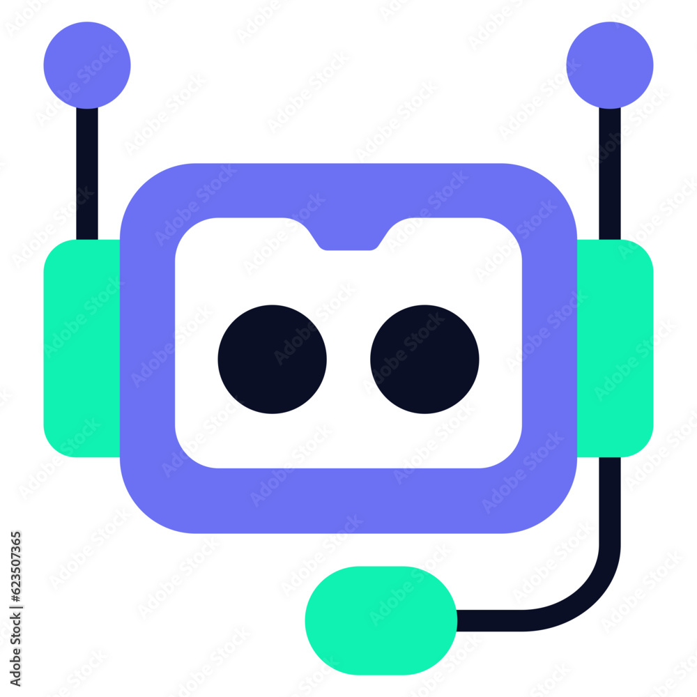 Intelligent Assistant Icon Illustration Intelligent Assistant Icon Illustration