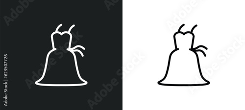 bridesmaids icon isolated in white and black colors. bridesmaids outline vector icon from people collection for web, mobile apps and ui.