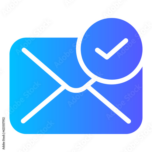 confirm gradient icon