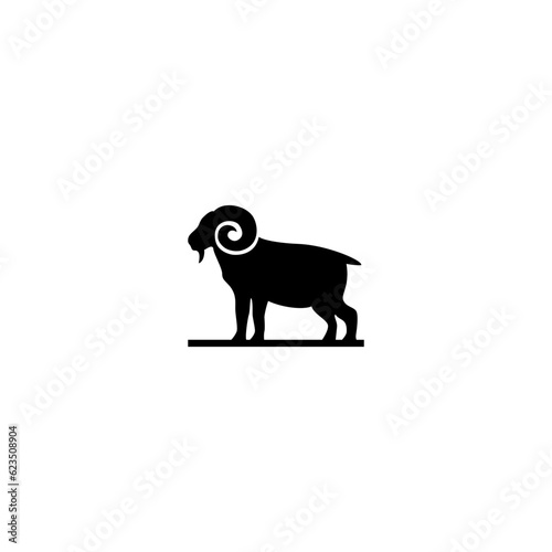 goat vector illustration for an icon,symbol or logo. goat template logo