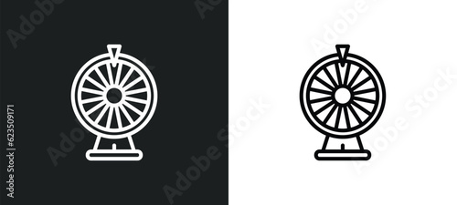 loto icon isolated in white and black colors. loto outline vector icon from other collection for web, mobile apps and ui.
