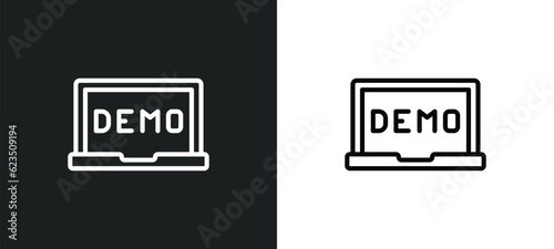 demostration icon isolated in white and black colors. demostration outline vector icon from other collection for web, mobile apps and ui. photo