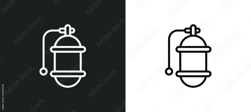 air tank icon isolated in white and black colors. air tank outline vector icon from nautical collection for web, mobile apps and ui. air tank icon isolated in white and black colors. air tank outline vector icon from nautical collection for web, mobile apps and ui.