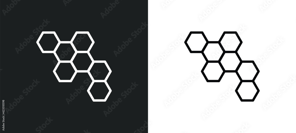 Obraz premium chemical structure icon isolated in white and black colors. chemical structure outline vector icon from nature collection for web, mobile apps and ui.