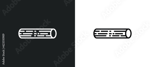 woods icon isolated in white and black colors. woods outline vector icon from nature collection for web, mobile apps and ui.